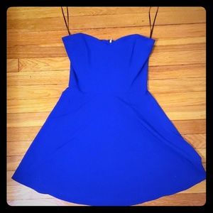 Francesca's Collection: Blue Strapless Dress